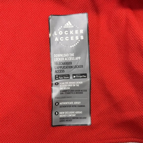 Men's Chicago Blackhawks Blank Authentic Adidas Pro Home Red Jersey Climalite - Picture 9 of 12